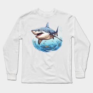 Blue Shark Long Sleeve T-Shirt